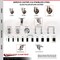 Service Caster 5 Inch 316SS High Temp Glass Filled Nylon 1-7/8 Inch Stem Caster with Brake SCC SCC-SS316EX20S514-GFNSHT-TLB-178 - alternate 1